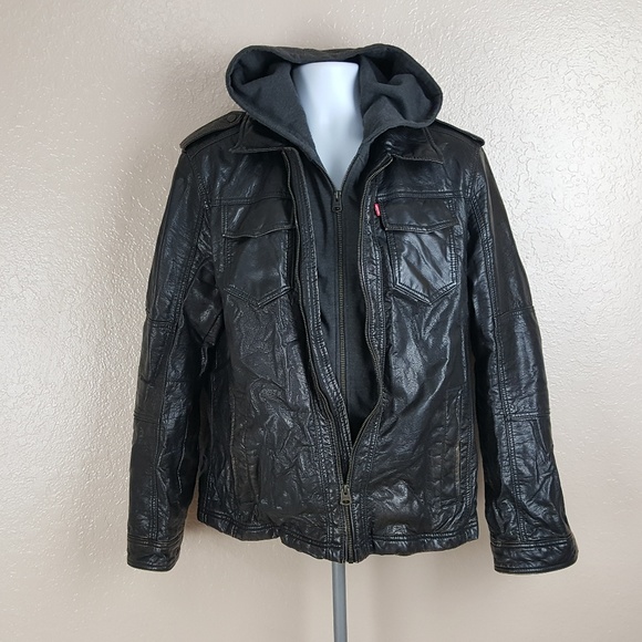 levi's men's hooded jacket